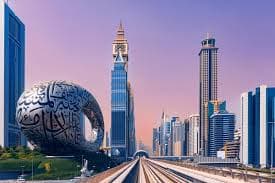 Financial district background